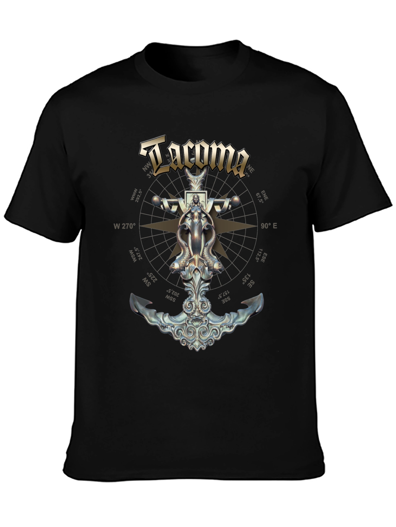 Tacoma Nautical Anchor Graphic T-Shirt