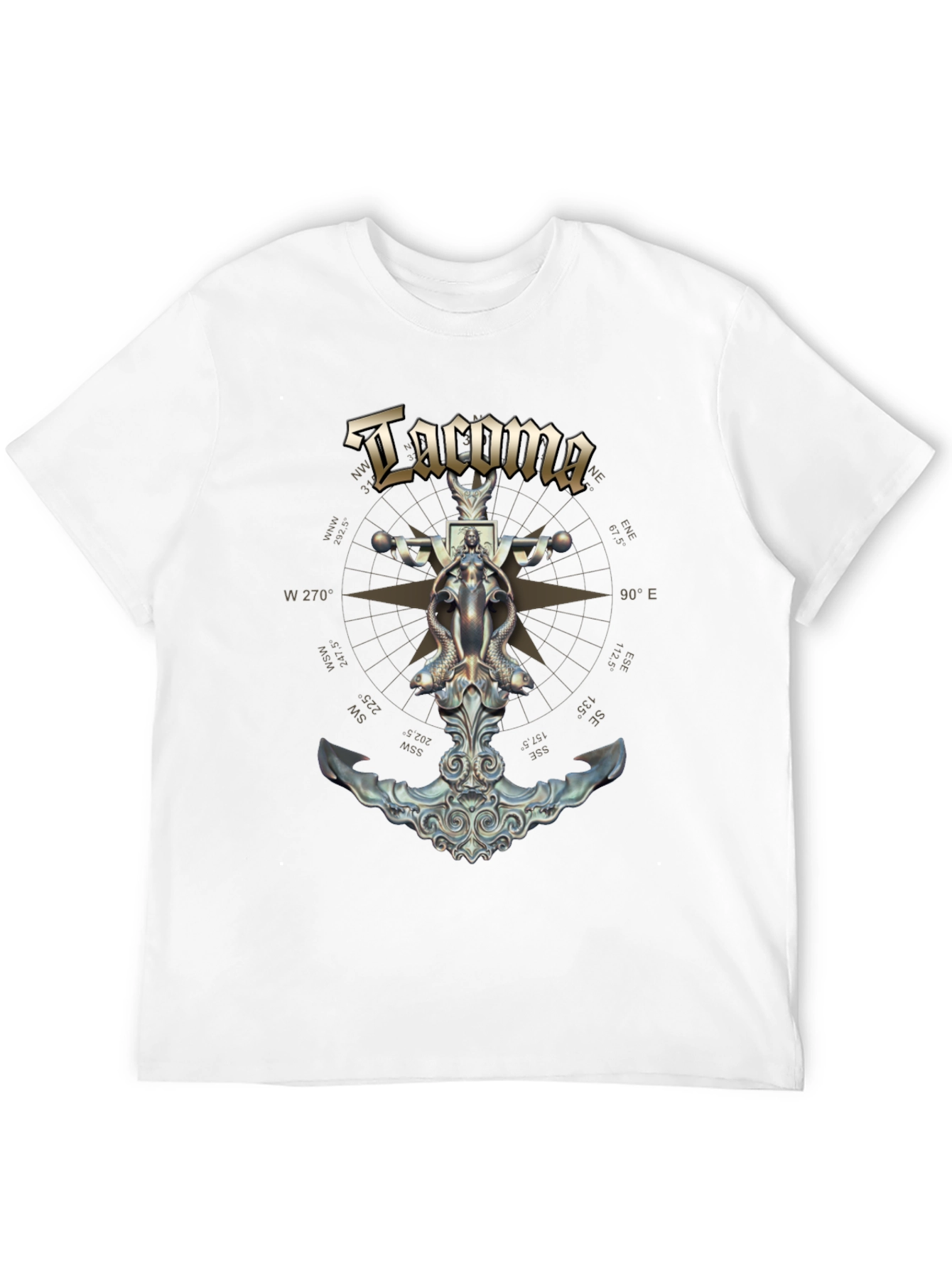 Tacoma Nautical Anchor Graphic T-Shirt