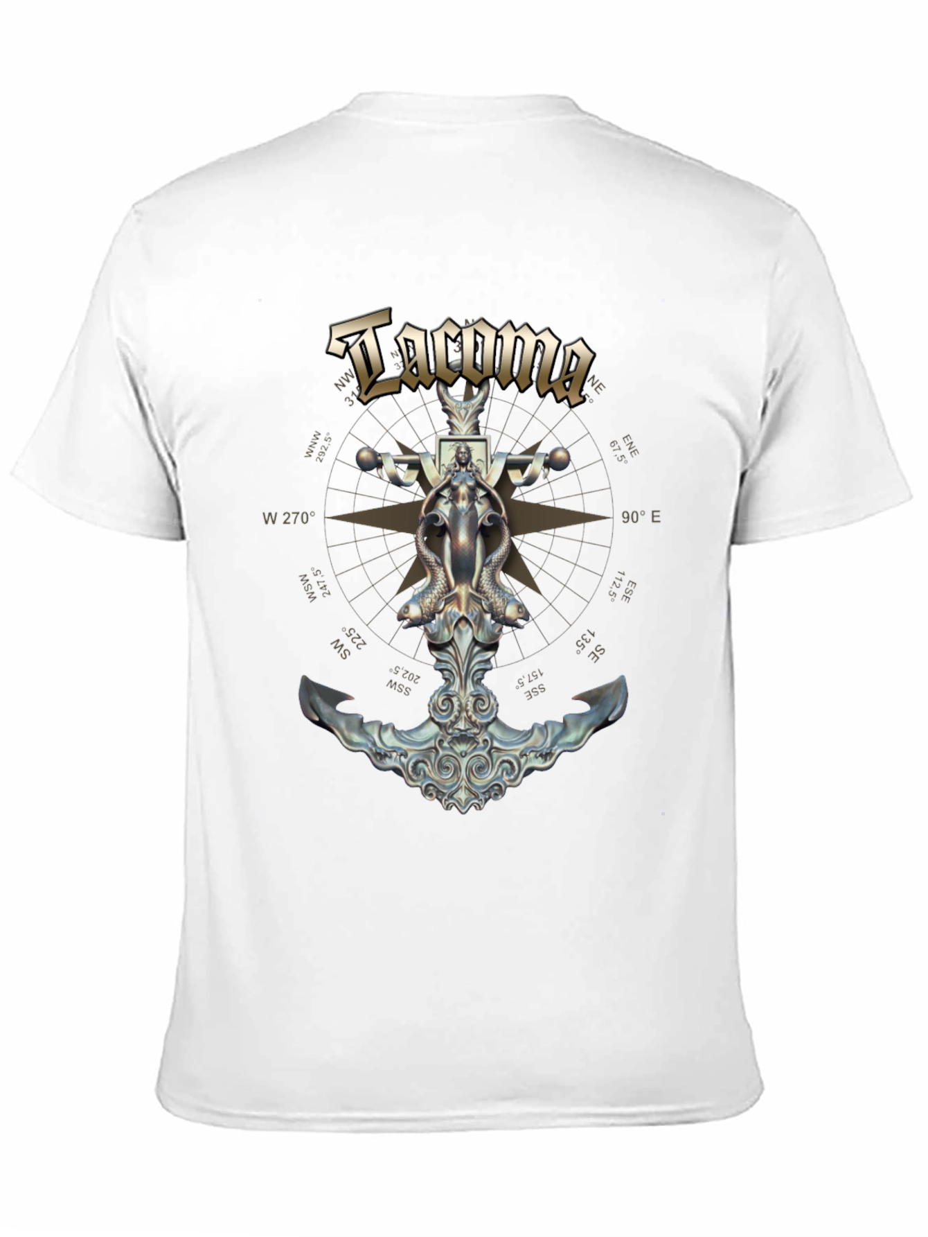 Tacoma Nautical Anchor Graphic T-Shirt
