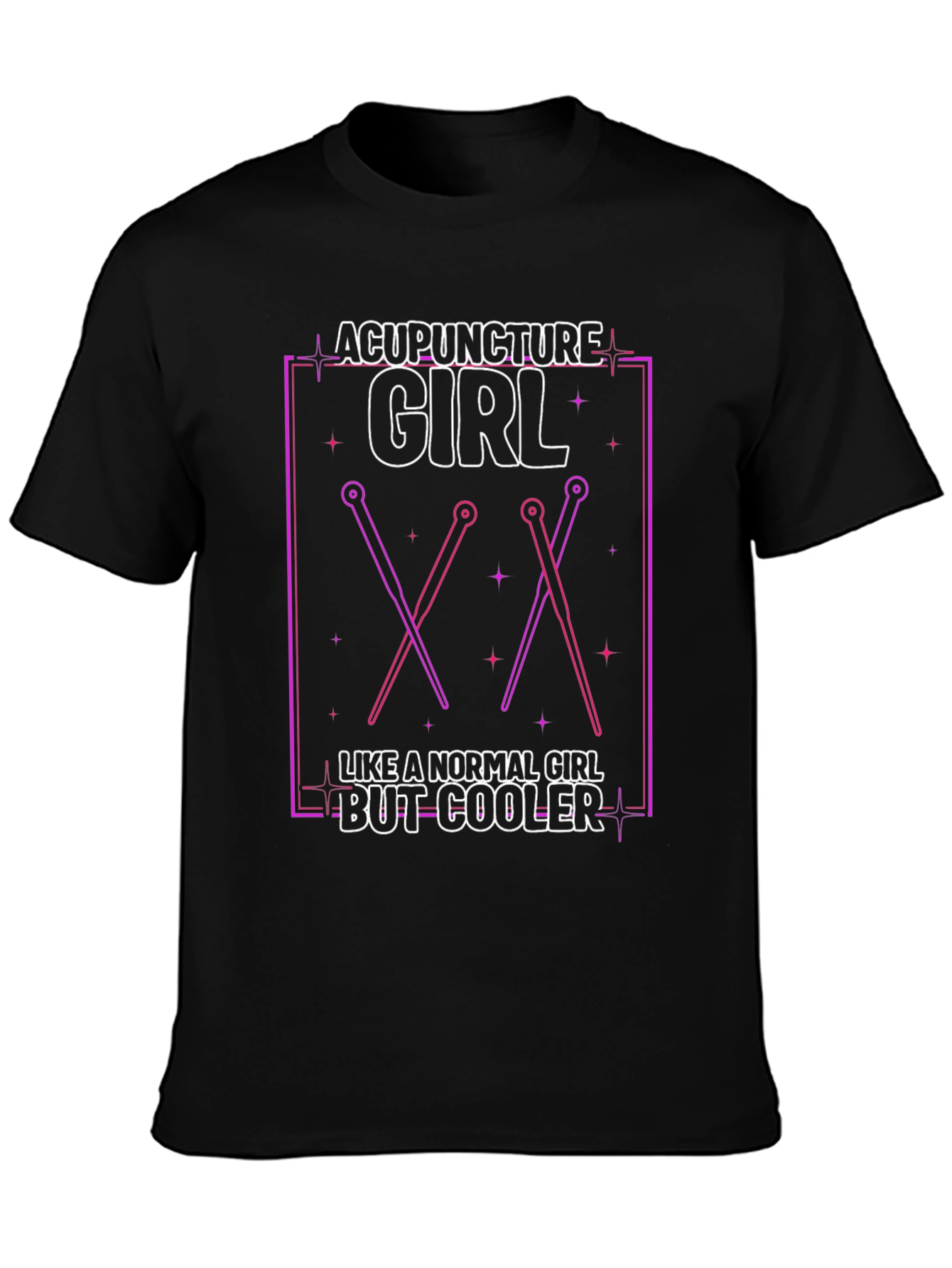 Acupuncture Girl T-Shirt - Cool Therapist Design
