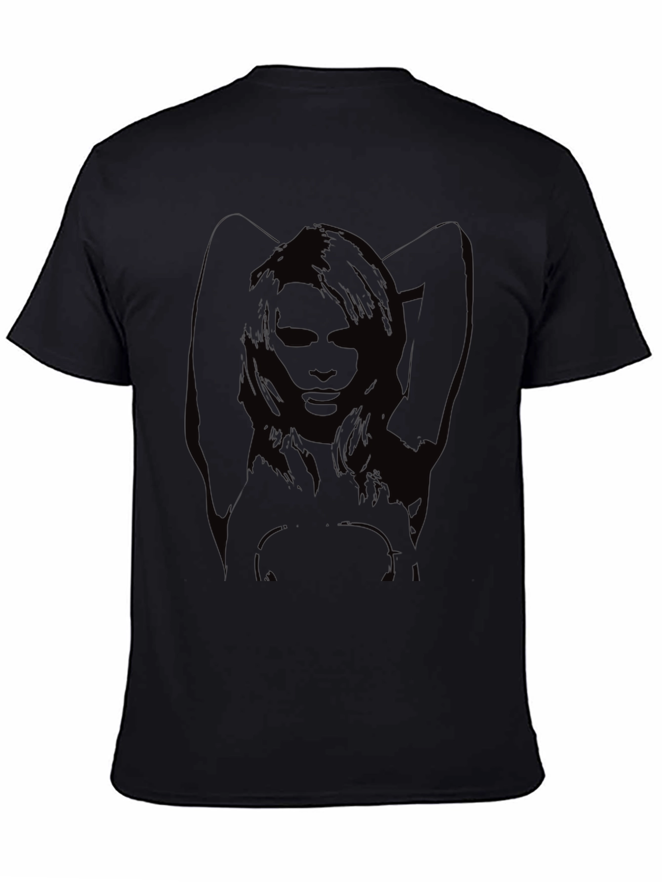 Graphic Print Black T-Shirt