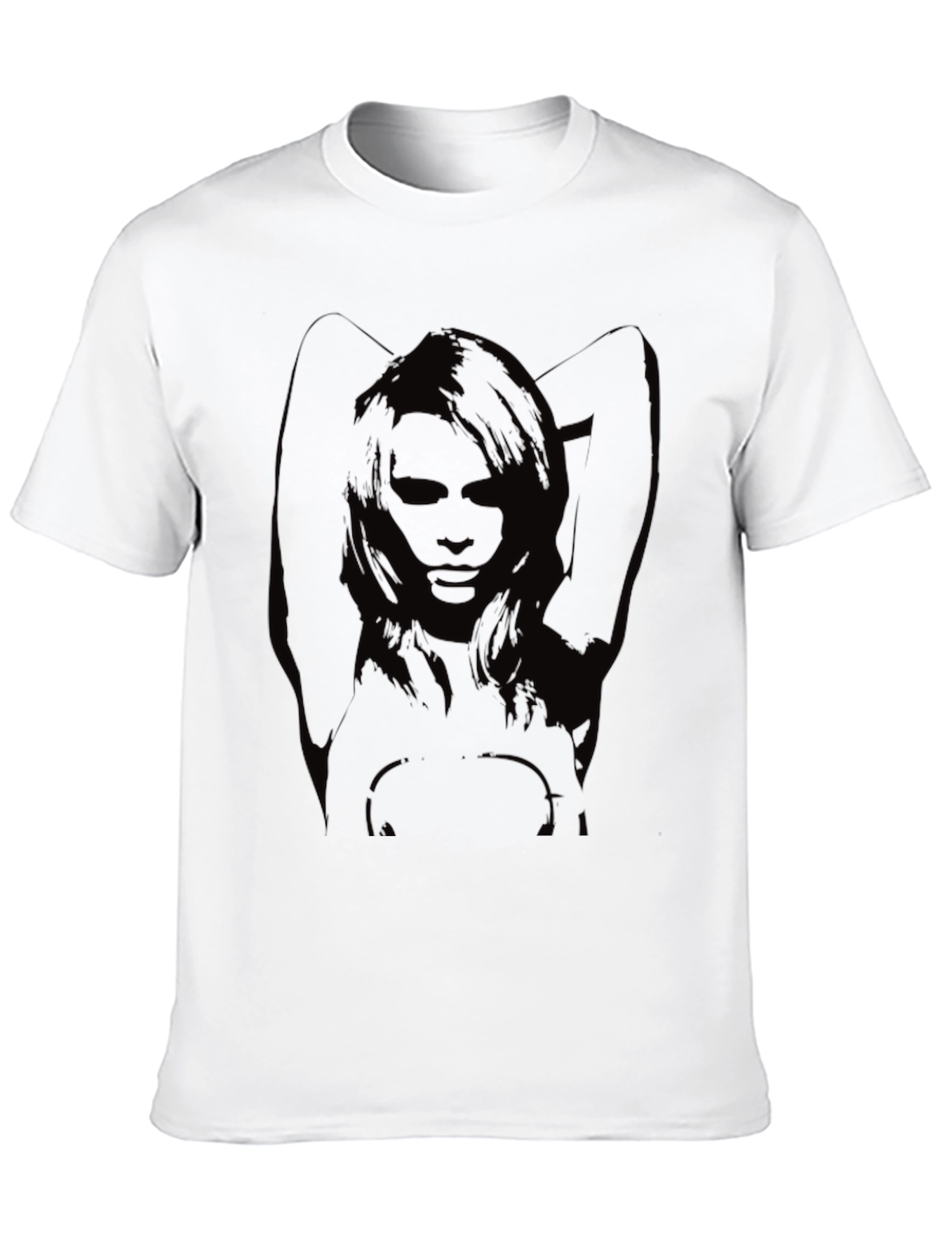 Graphic Print Black T-Shirt