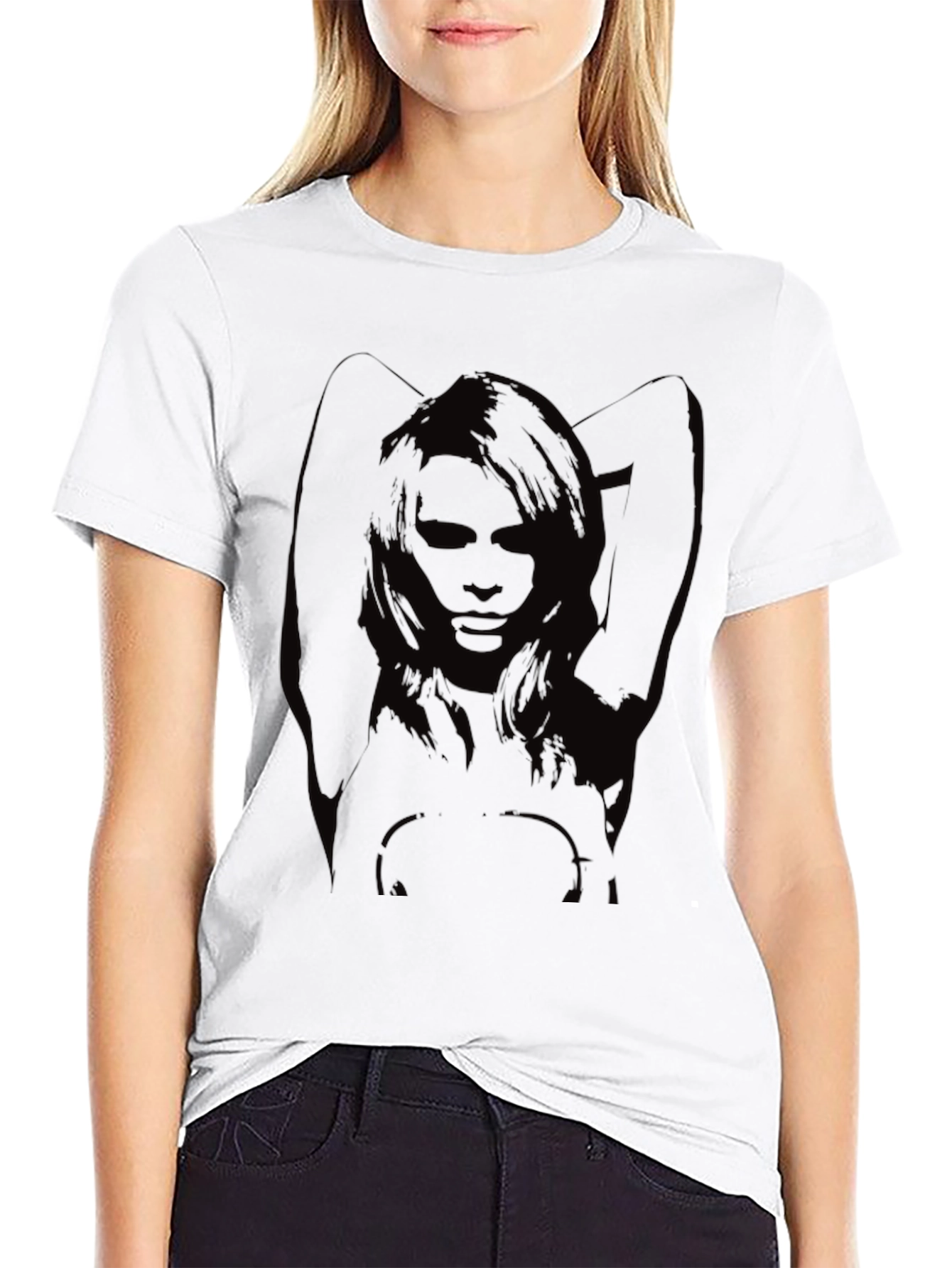 Graphic Print Black T-Shirt