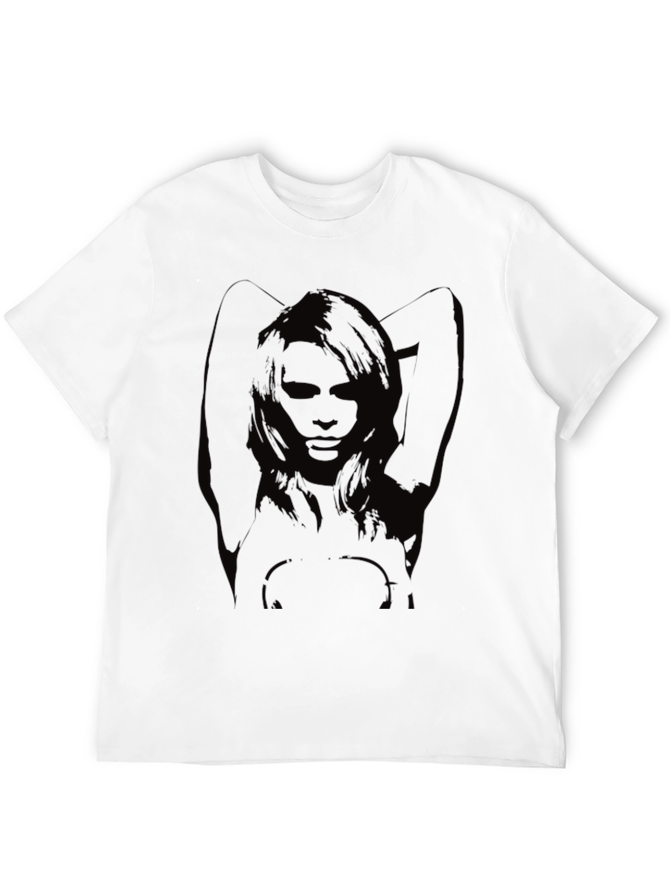 Graphic Print Black T-Shirt