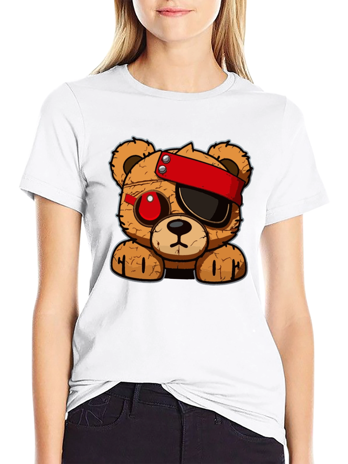 Edgy Teddy Bear Graphic Tee
