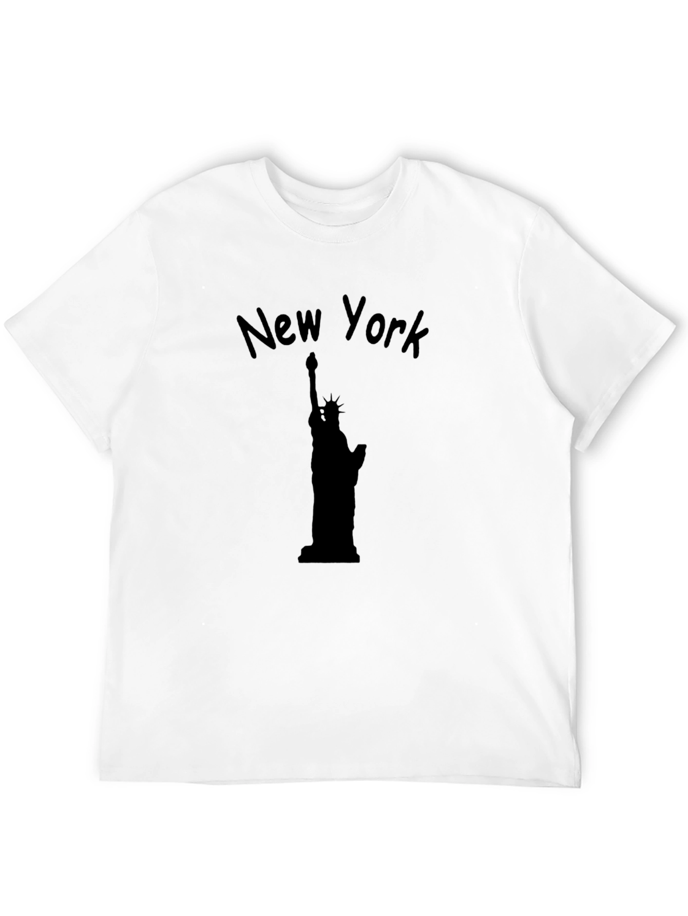 New York Statue of Liberty Black Graphic Tee