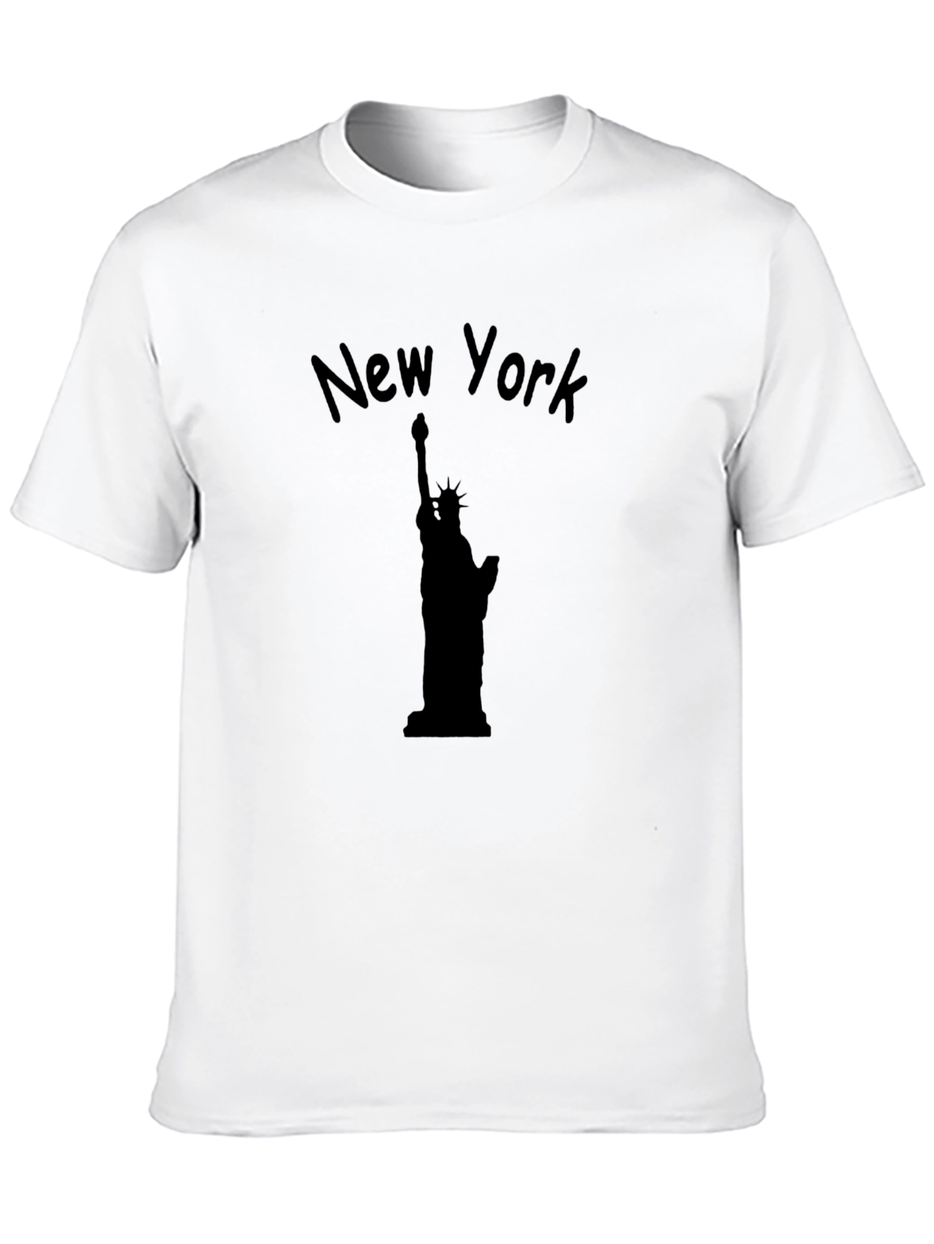 New York Statue of Liberty Black Graphic Tee