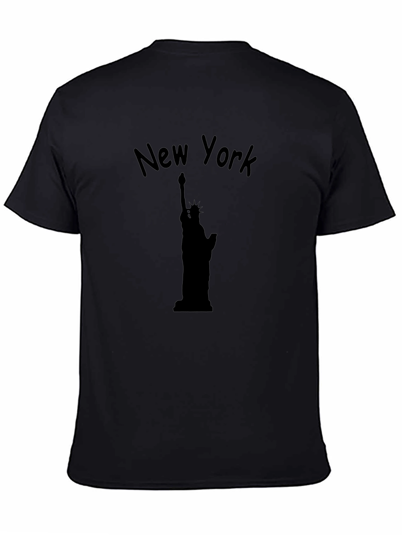 New York Statue of Liberty Black Graphic Tee