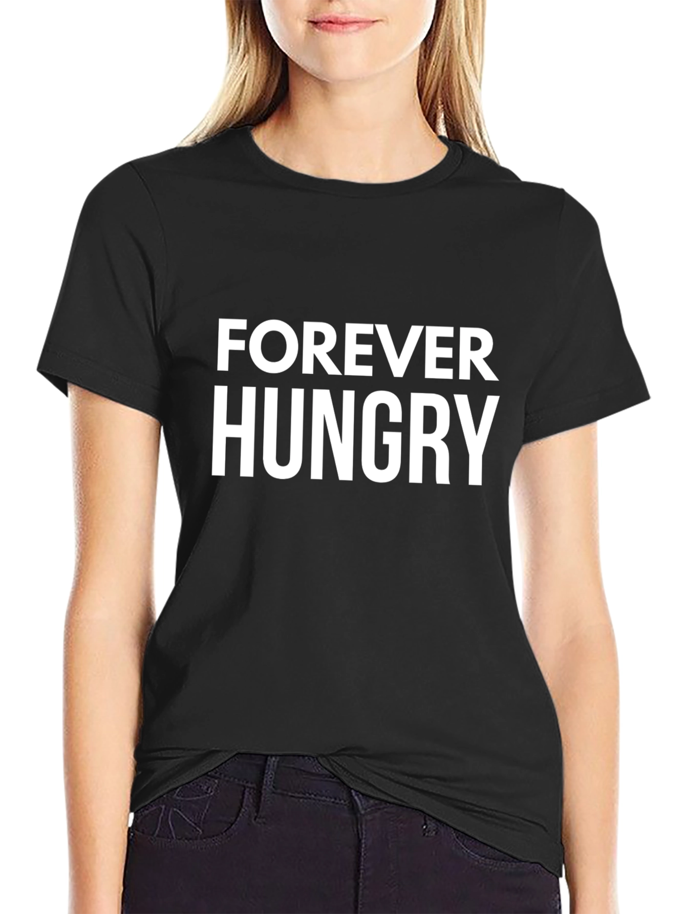 Forever Hungry Graphic Tee - Black T-Shirt