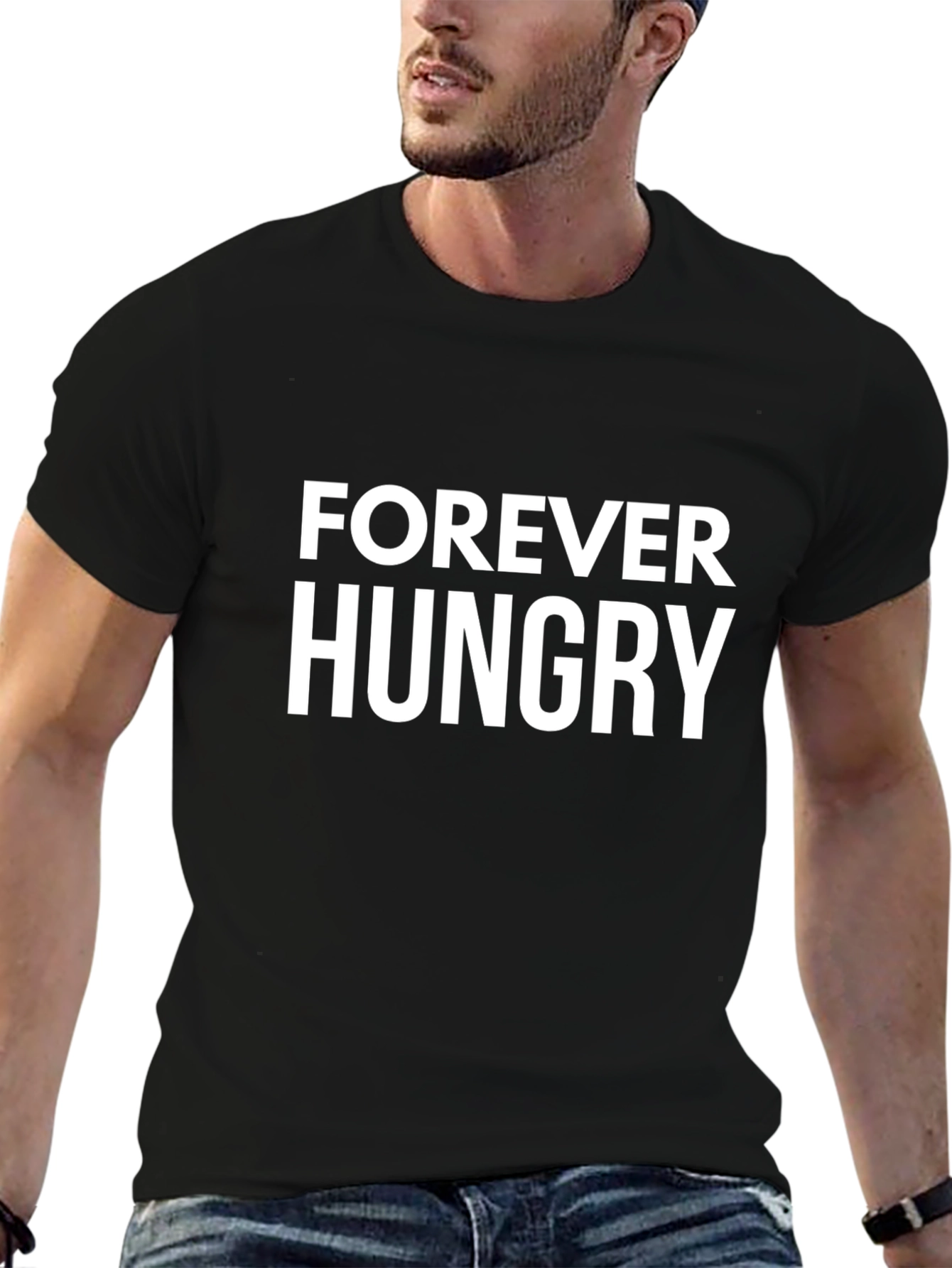 Forever Hungry Graphic Tee - Black T-Shirt