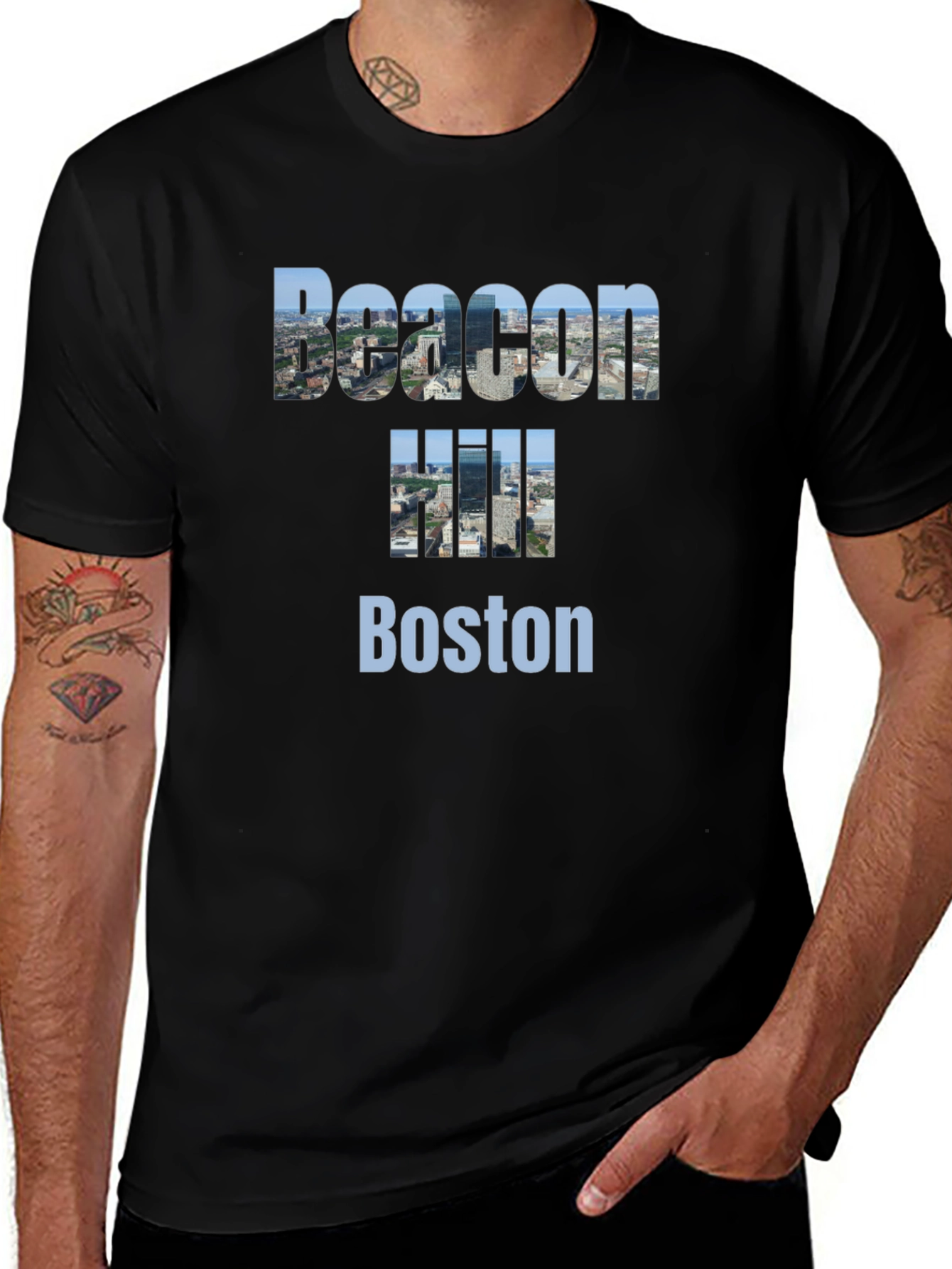 Beacon Hill Boston Graphic T-Shirt
