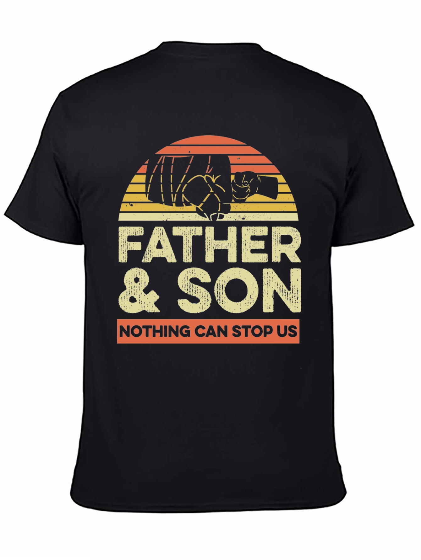 Father & Son Matching Fist Bump Graphic Tee