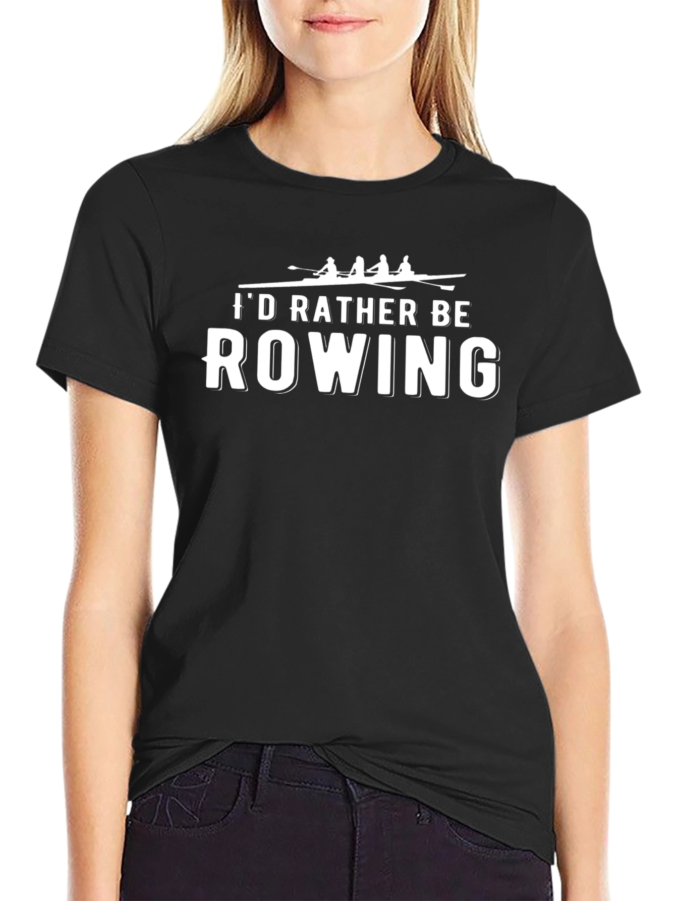 Rowing T-Shirt - Id Rather Be Rowing