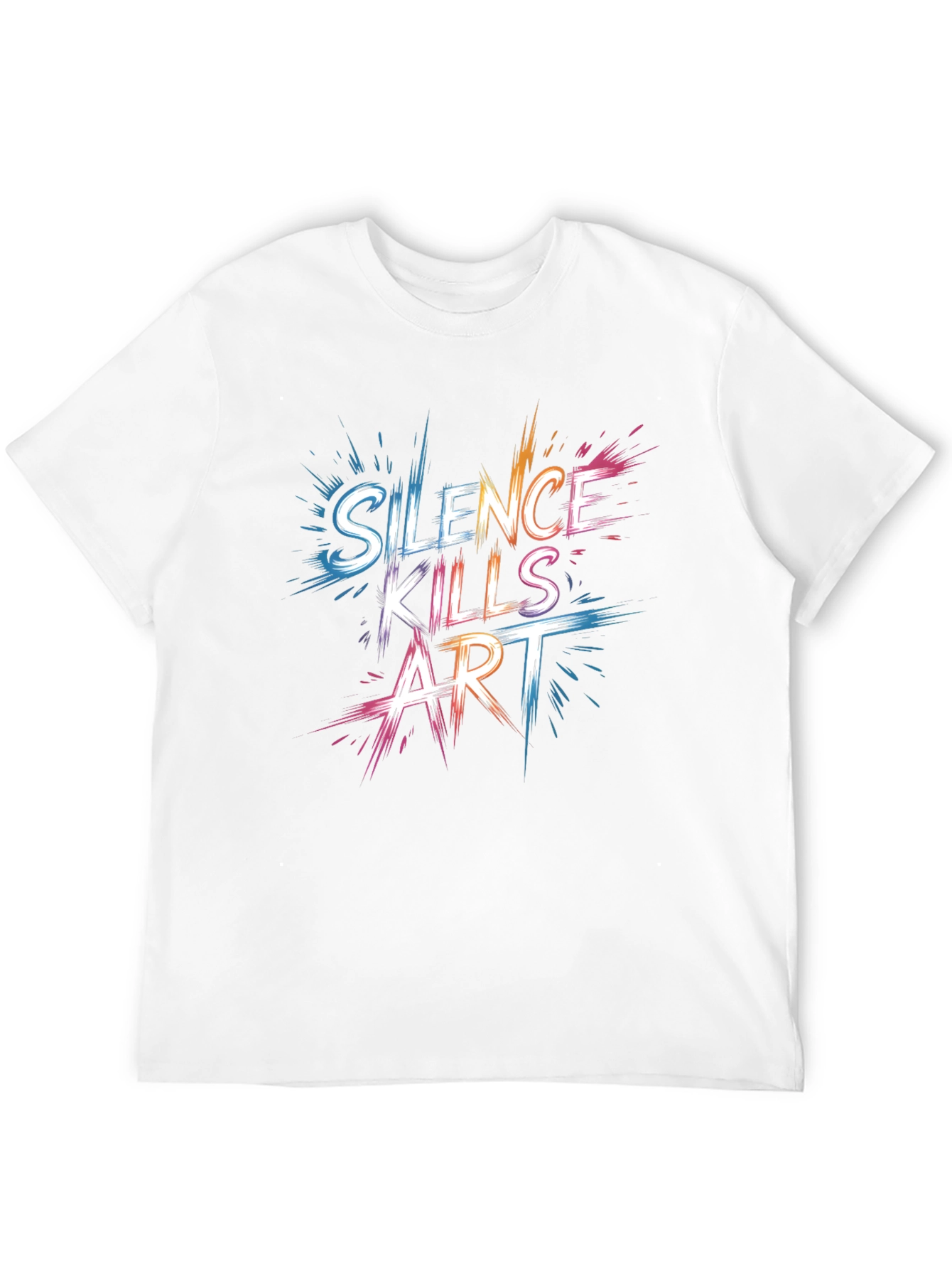 Silence Kills Art Graphic T-Shirt