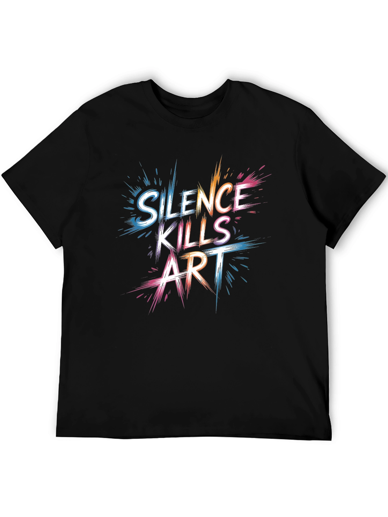 Silence Kills Art Graphic T-Shirt