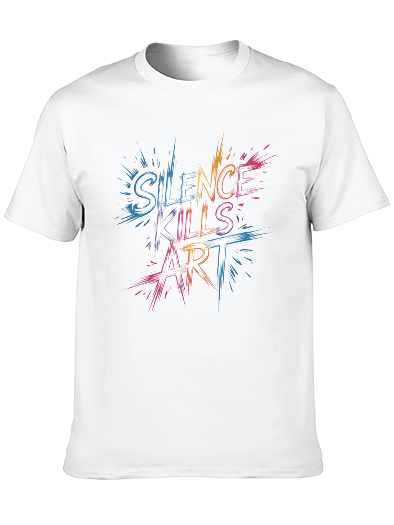 Silence Kills Art Graphic T-Shirt