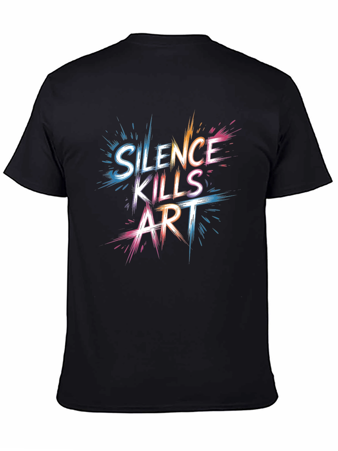 Silence Kills Art Graphic T-Shirt