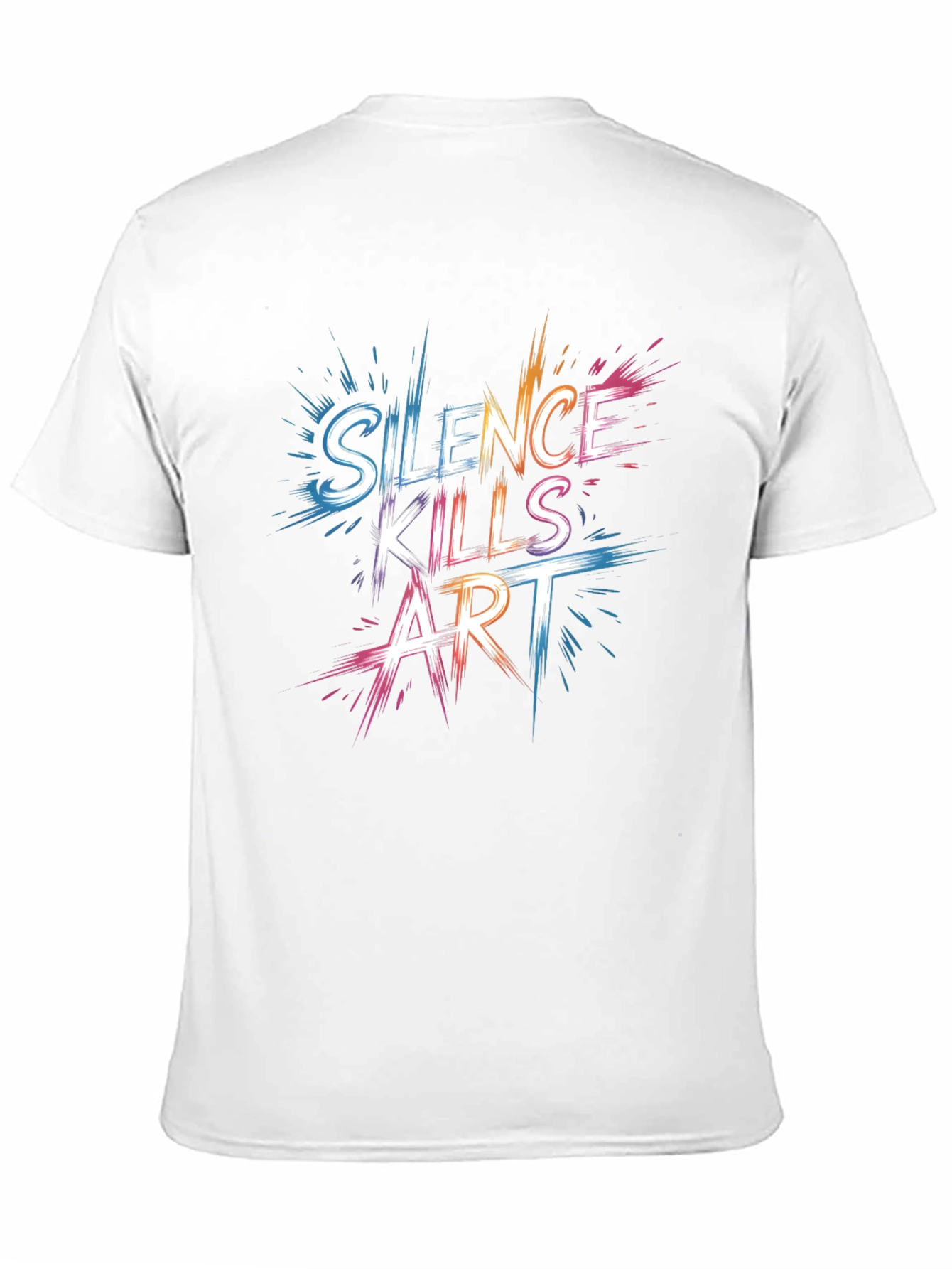 Silence Kills Art Graphic T-Shirt