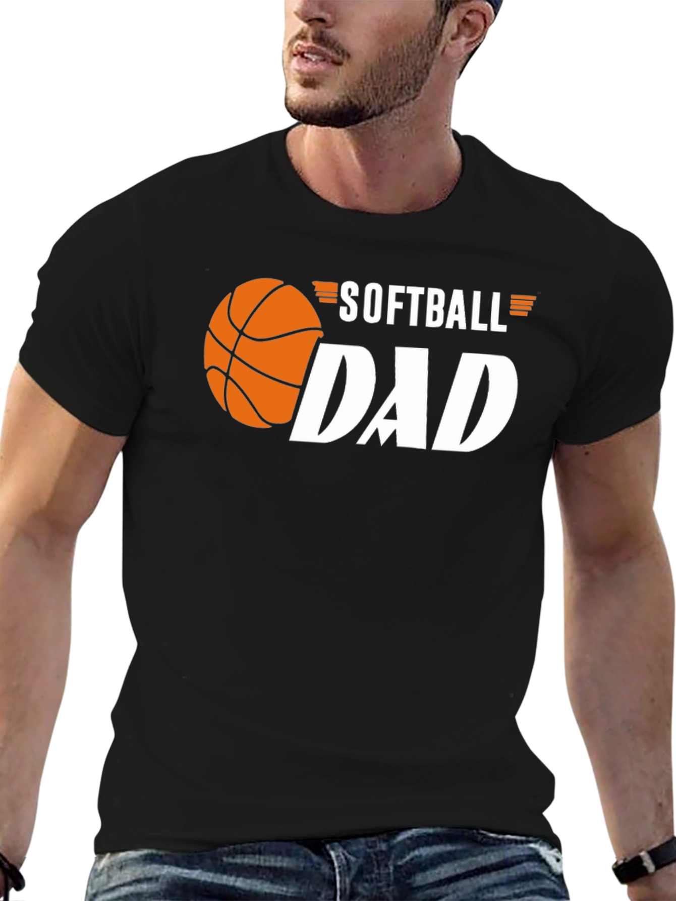 Softball Dad Graphic T-Shirt