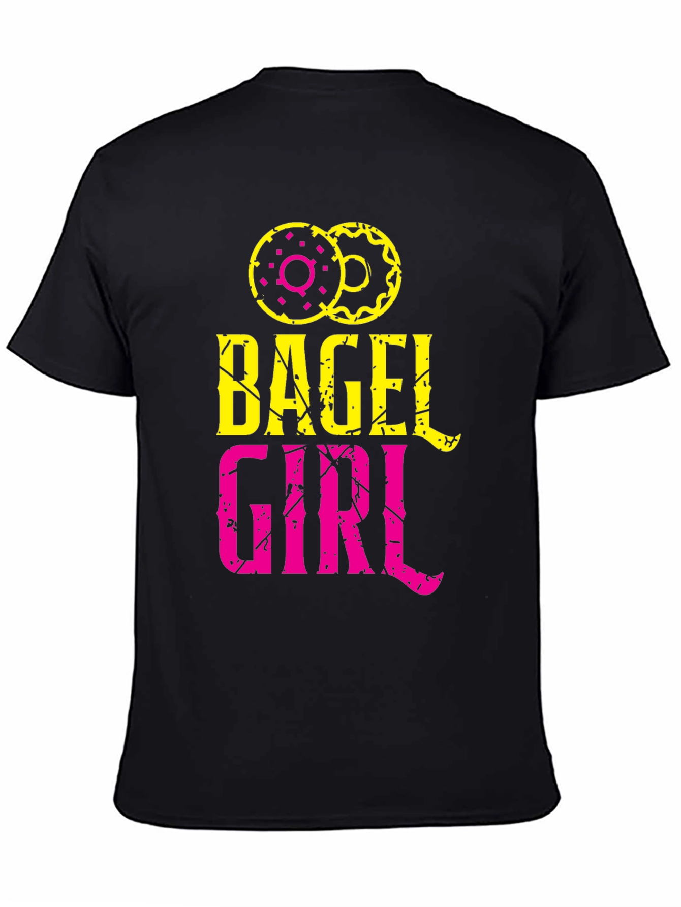 Bagel Girl Graphic Tee - Trendy Casual Top
