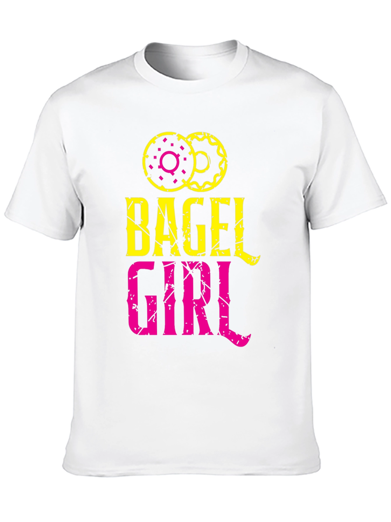 Bagel Girl Graphic Tee - Trendy Casual Top