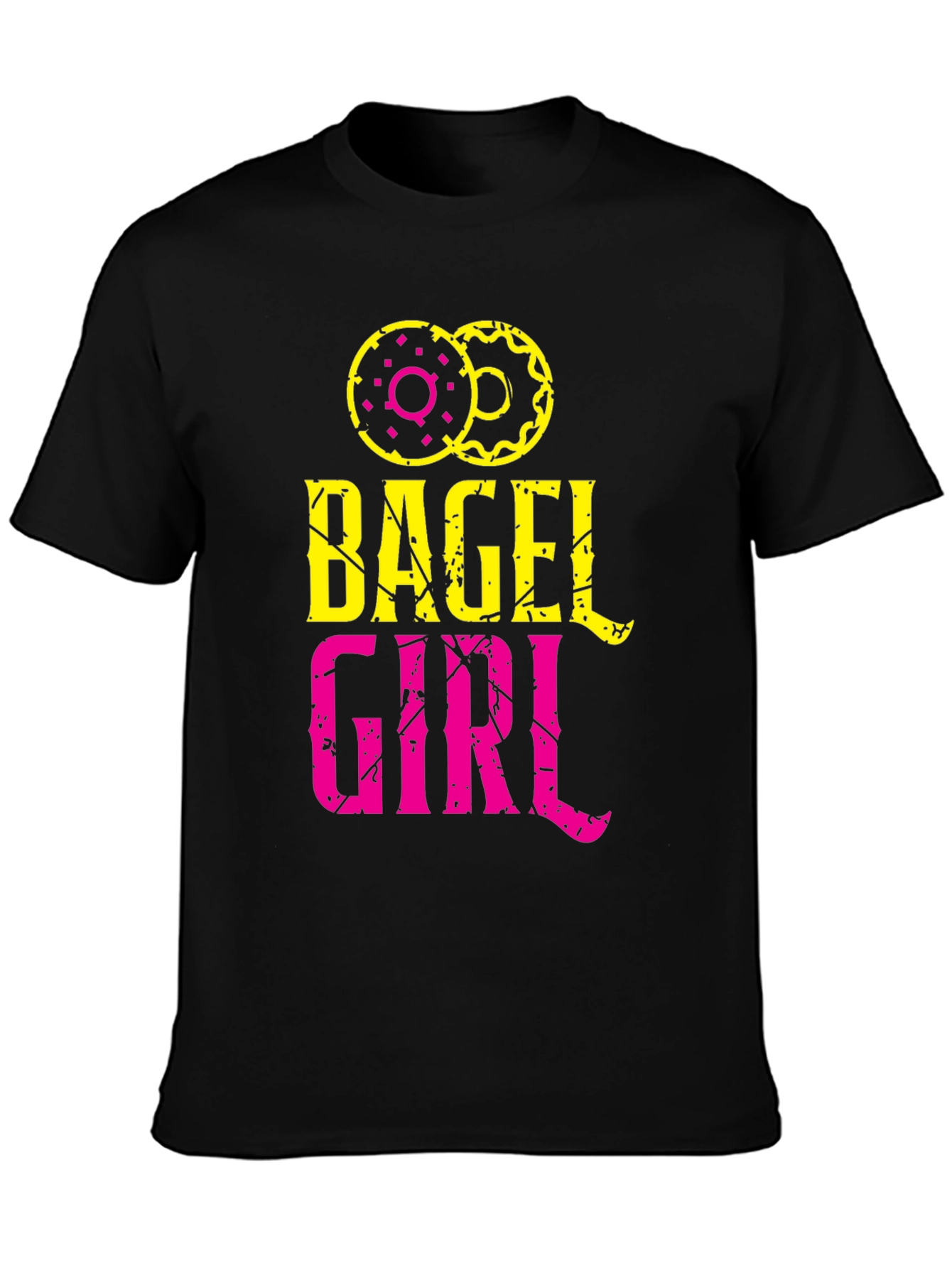 Bagel Girl Graphic Tee - Trendy Casual Top