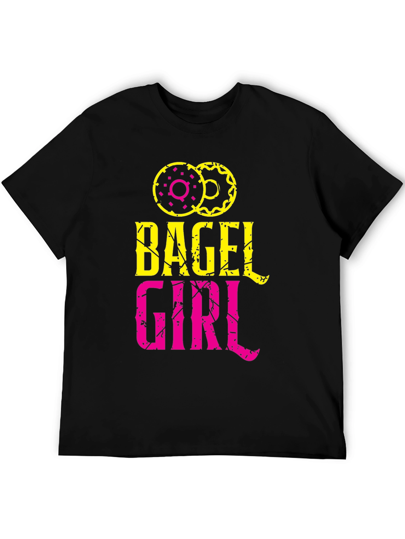 Bagel Girl Graphic Tee - Trendy Casual Top