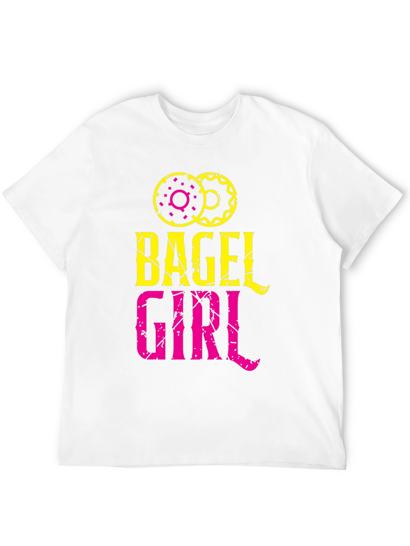 Bagel Girl Graphic Tee - Trendy Casual Top
