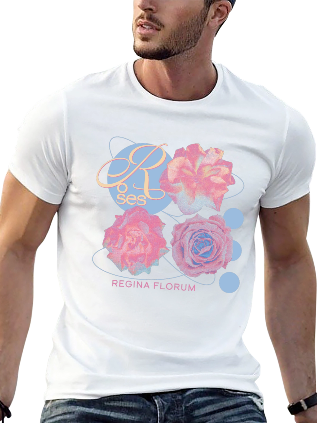 Roses Regina Florum Graphic T-Shirt