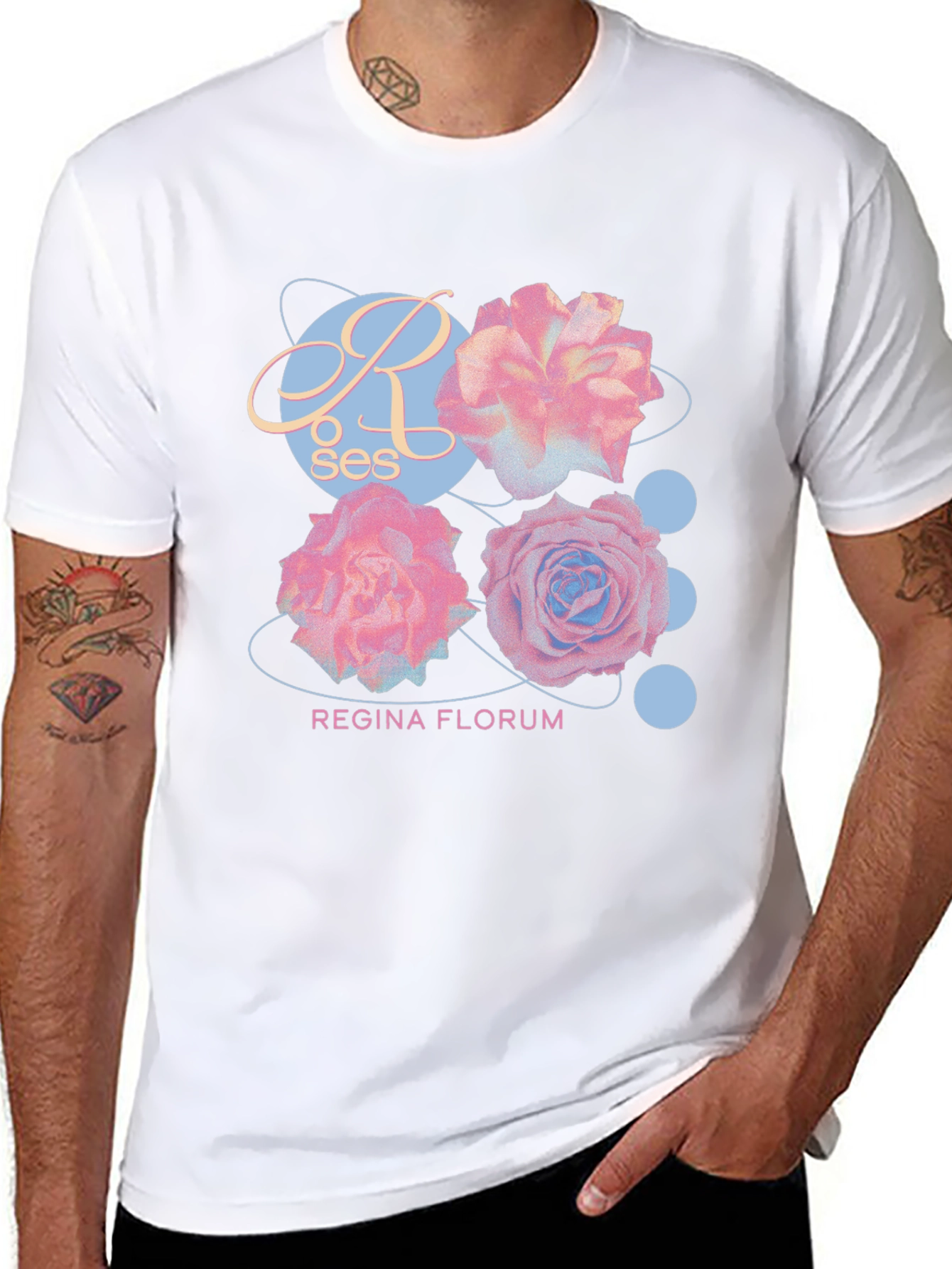 Roses Regina Florum Graphic T-Shirt