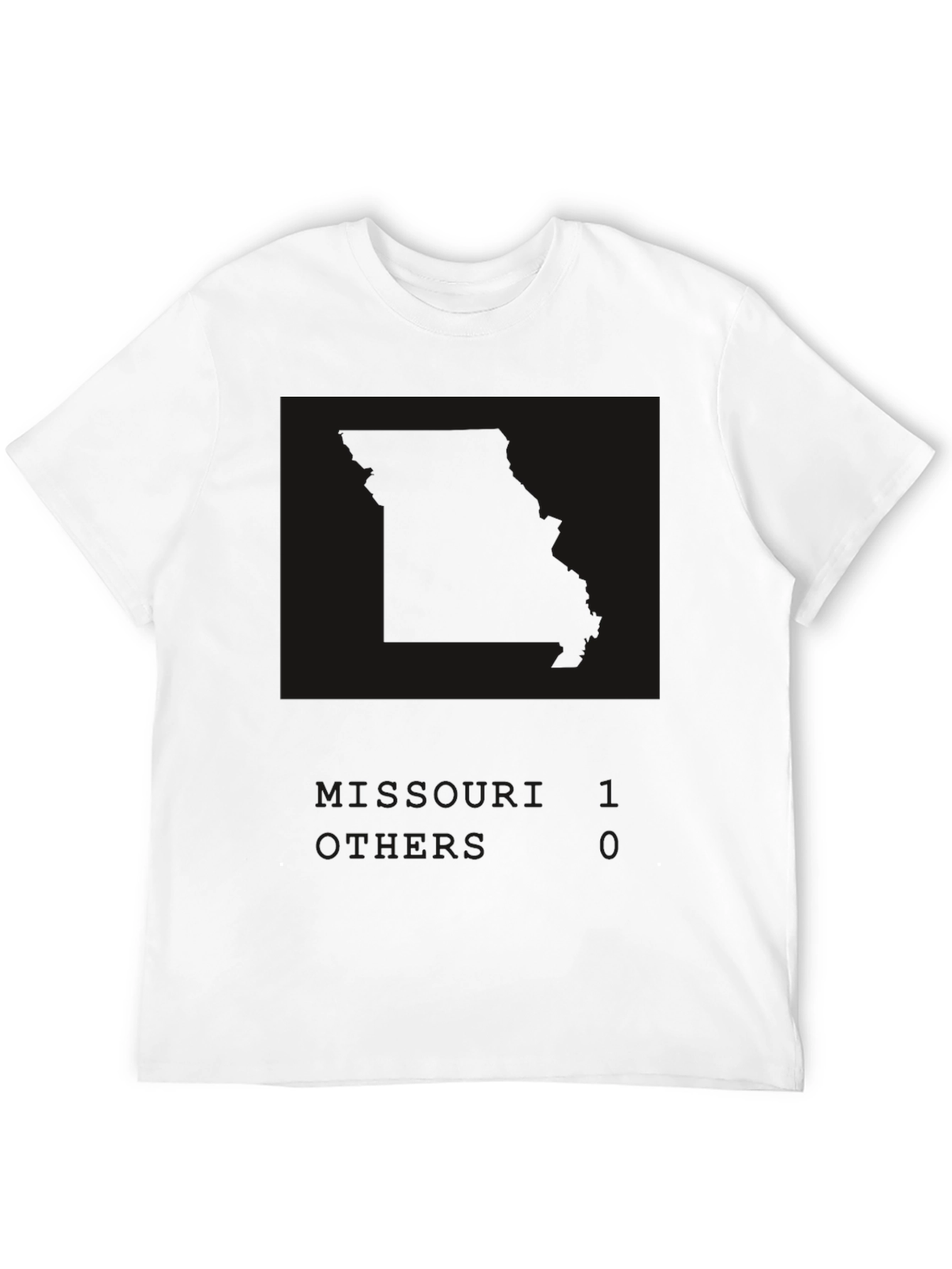 Mens Solid Black Graphic T-Shirt