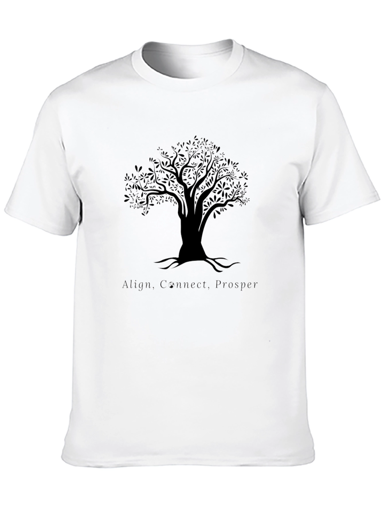 Tree of Life Mens Black Graphic T-Shirt