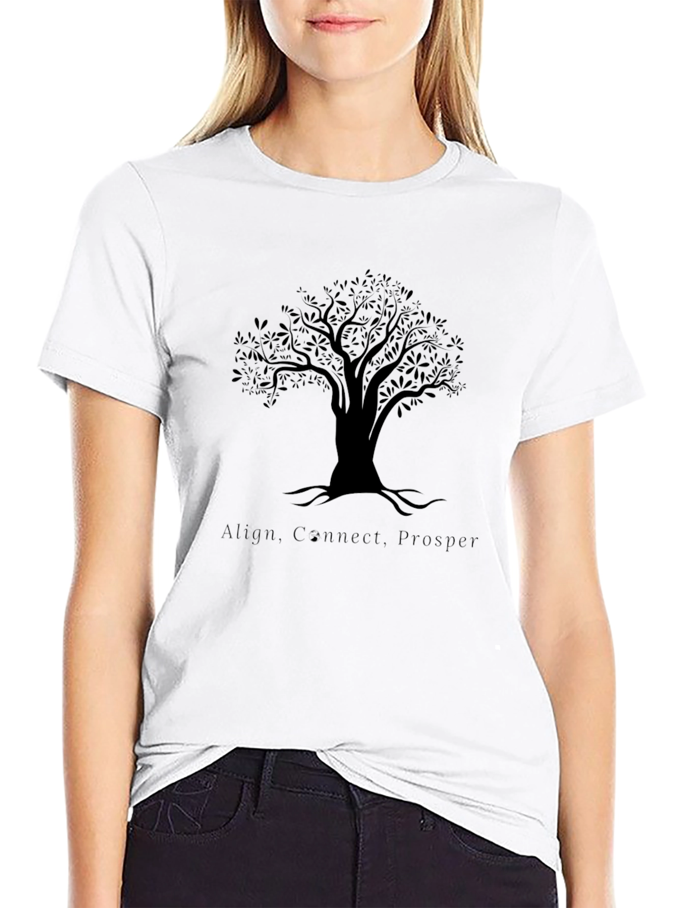 Tree of Life Mens Black Graphic T-Shirt