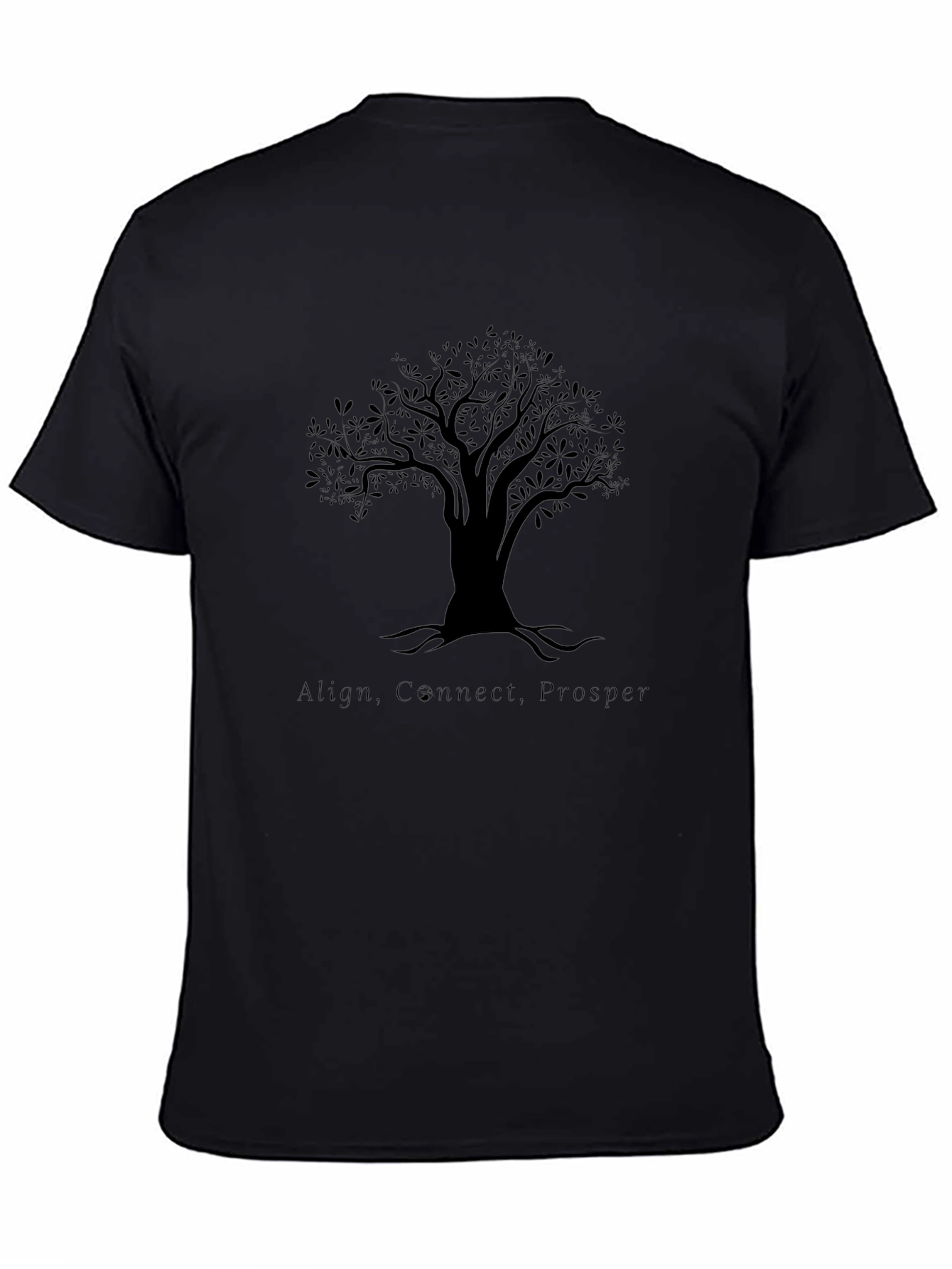 Tree of Life Mens Black Graphic T-Shirt