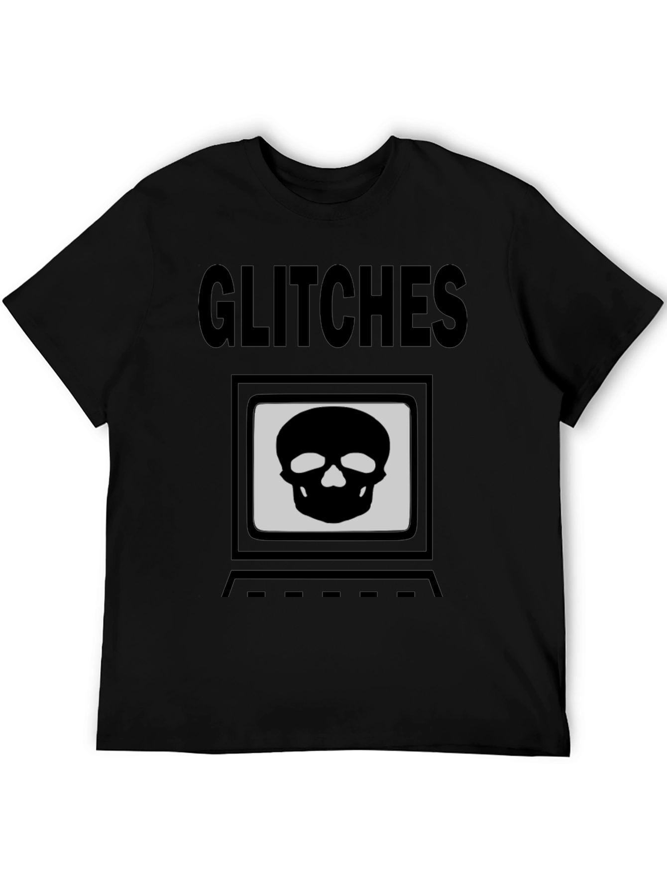 Glitch Skull T-Shirt - Hacker Style