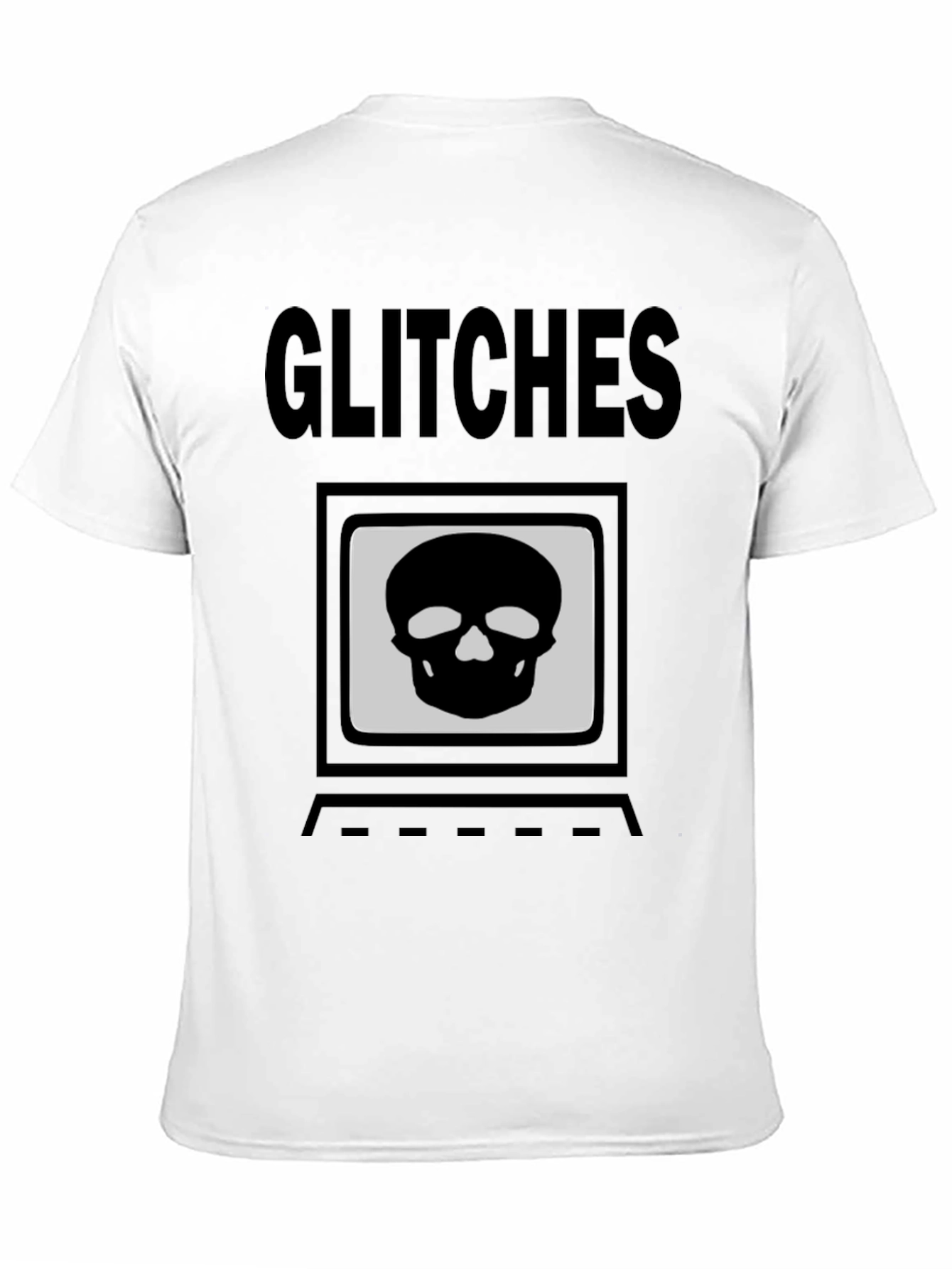 Glitch Skull T-Shirt - Hacker Style