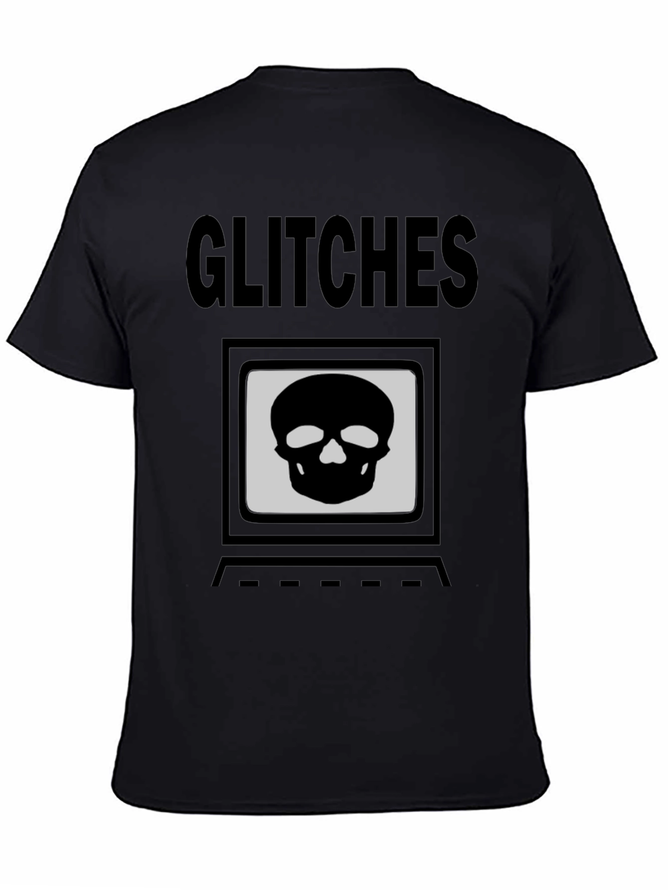 Glitch Skull T-Shirt - Hacker Style