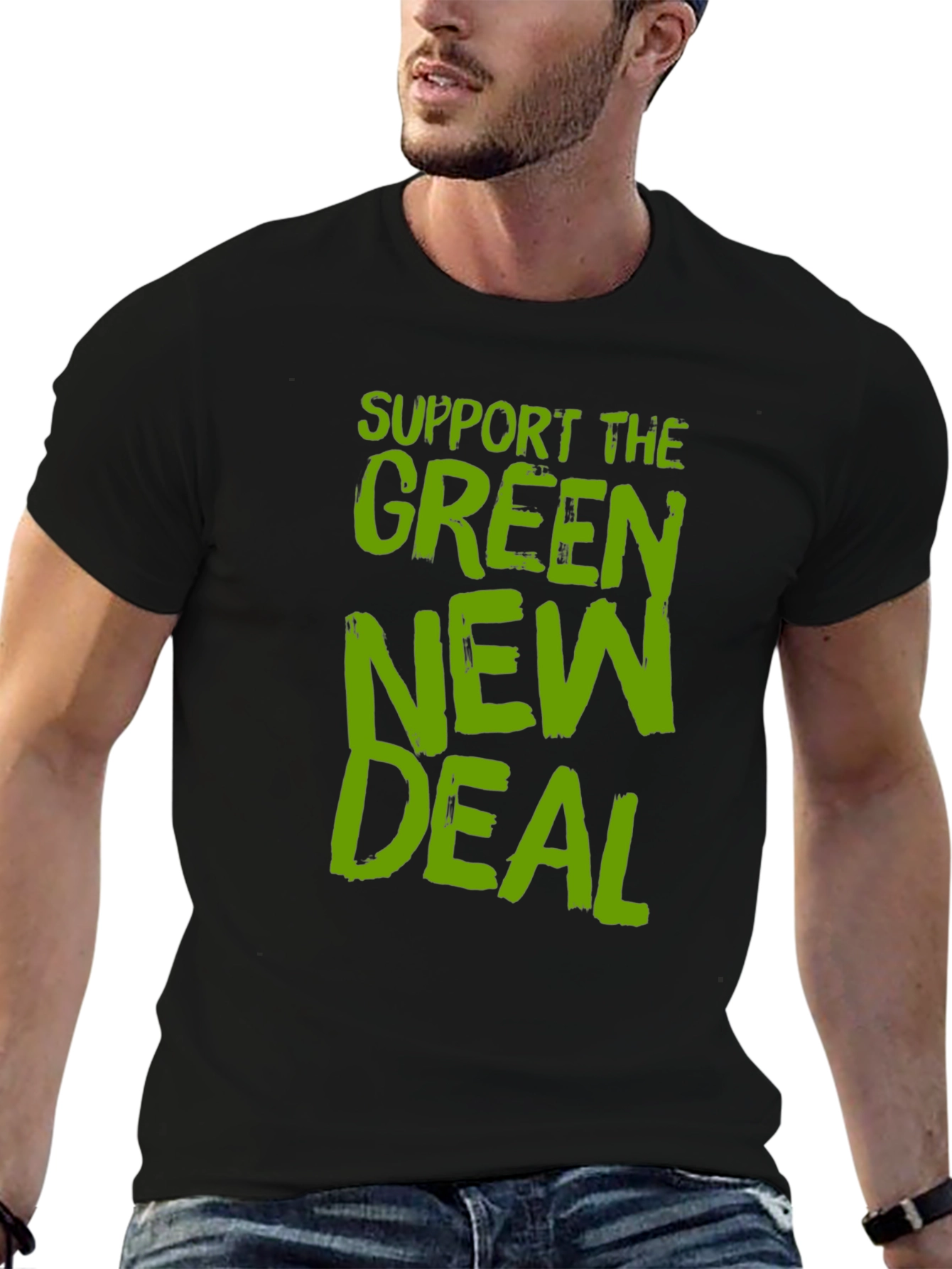 Green New Deal Graphic Tee - Eco-Friendly Statement Shirt
