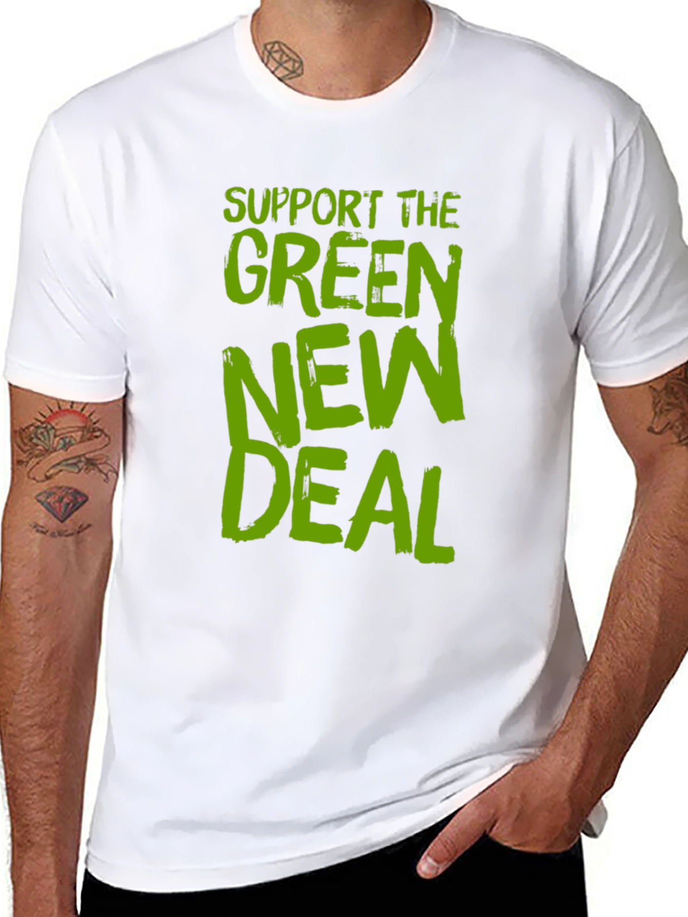 Green New Deal Graphic Tee - Eco-Friendly Statement Shirt