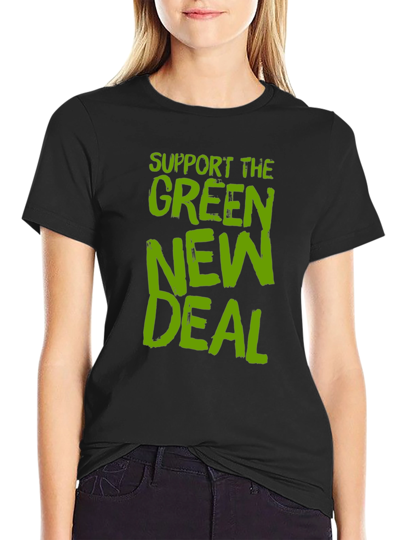 Green New Deal Graphic Tee - Eco-Friendly Statement Shirt