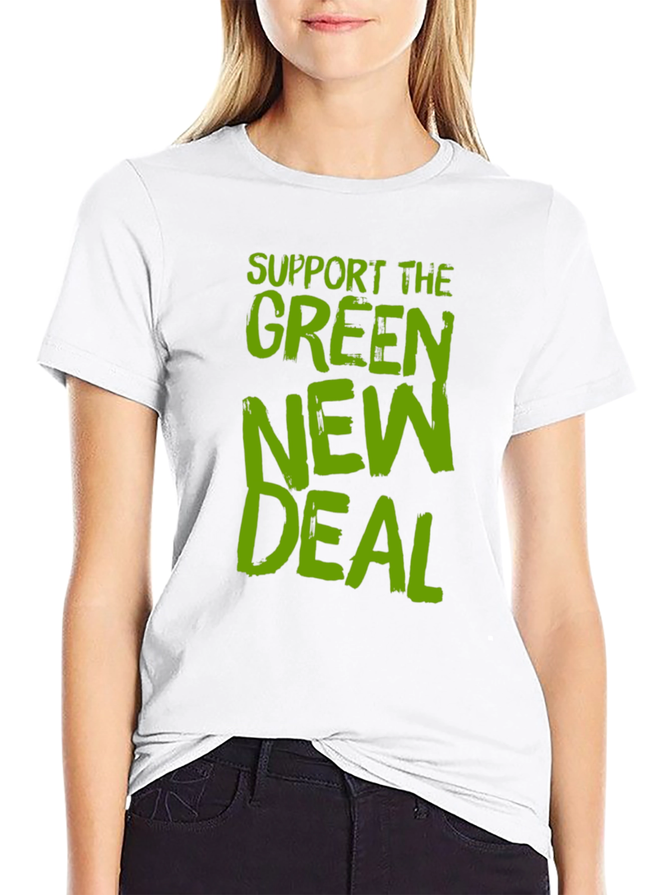 Green New Deal Graphic Tee - Eco-Friendly Statement Shirt