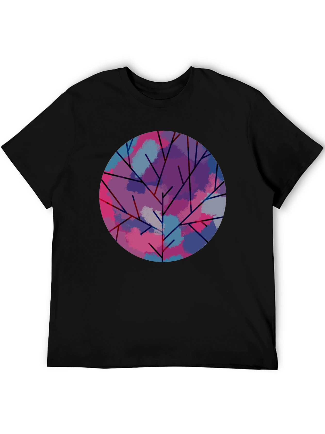 Abstract Tree Graphic Tee - Modern Art Shirt
