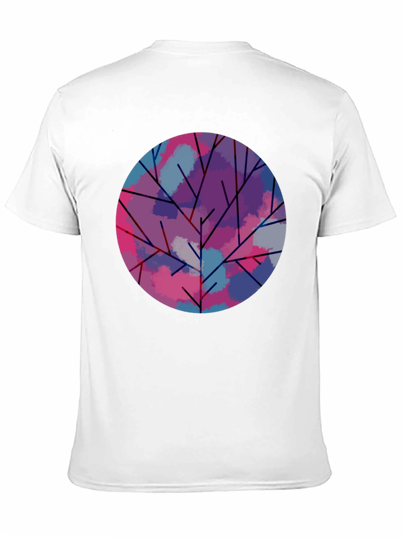 Abstract Tree Graphic Tee - Modern Art Shirt