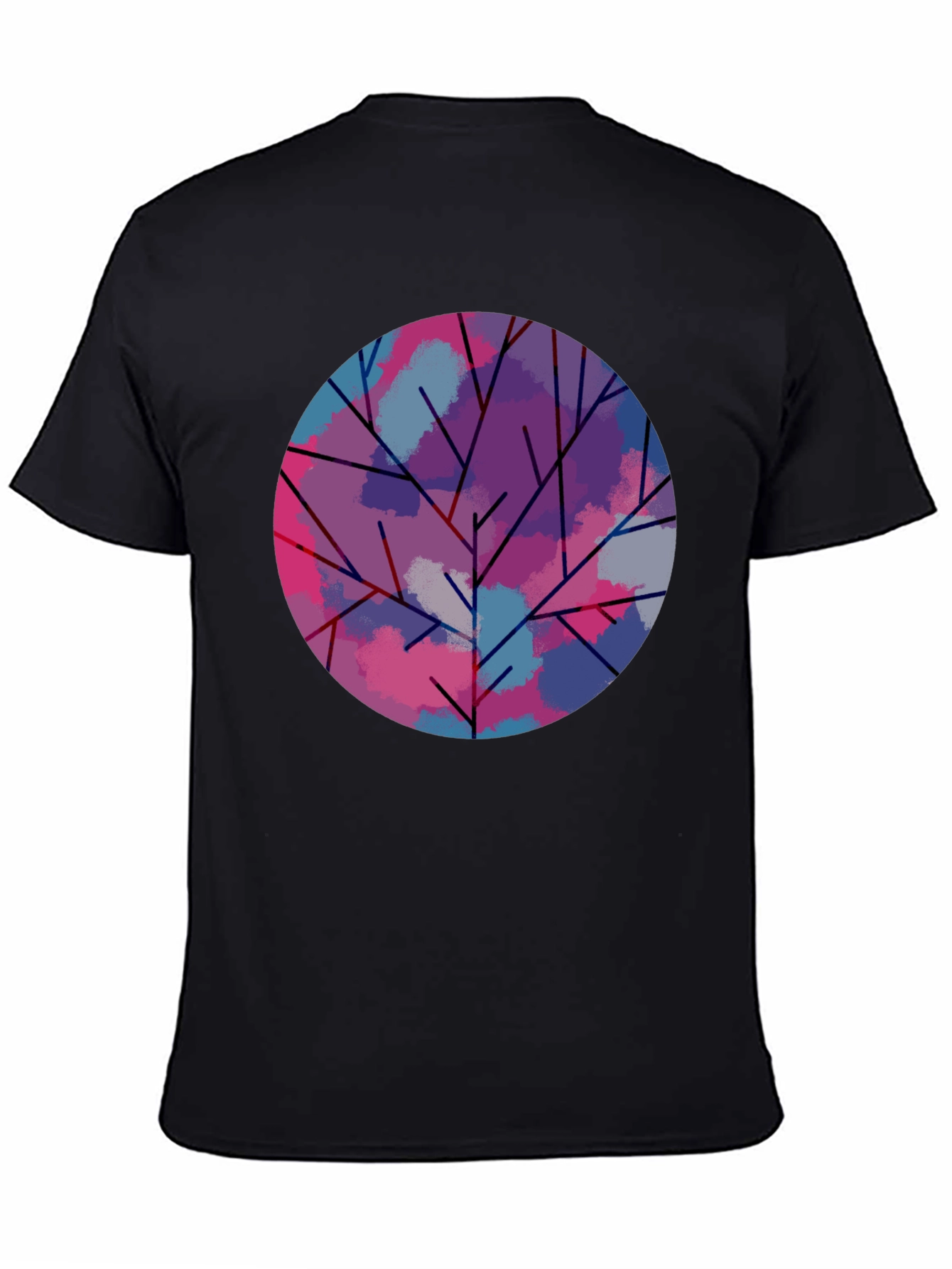 Abstract Tree Graphic Tee - Modern Art Shirt