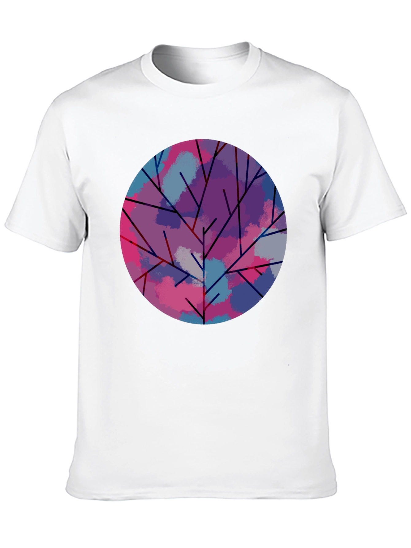 Abstract Tree Graphic Tee - Modern Art Shirt