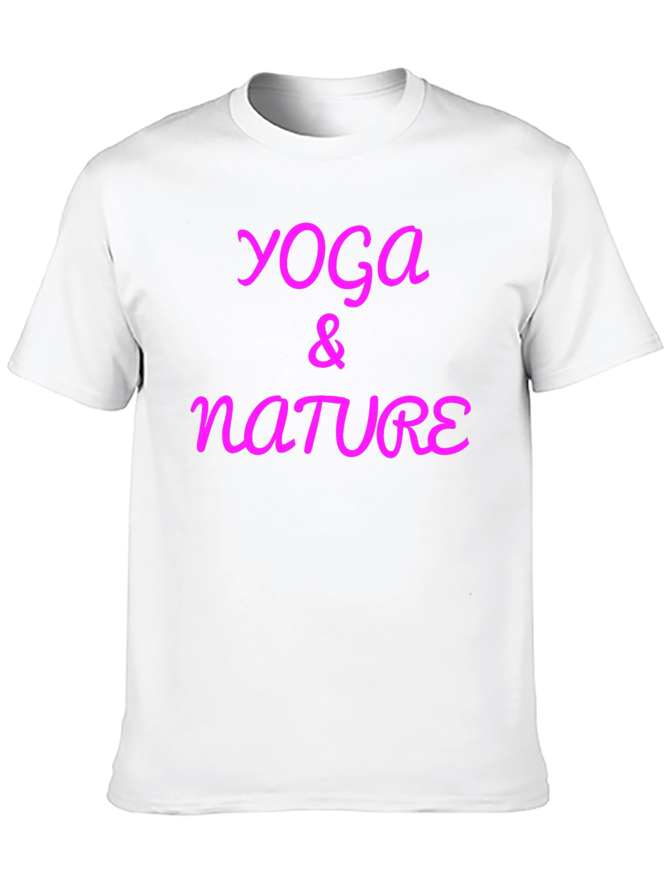 Yoga & Nature Graphic Tee - Casual Black T-Shirt