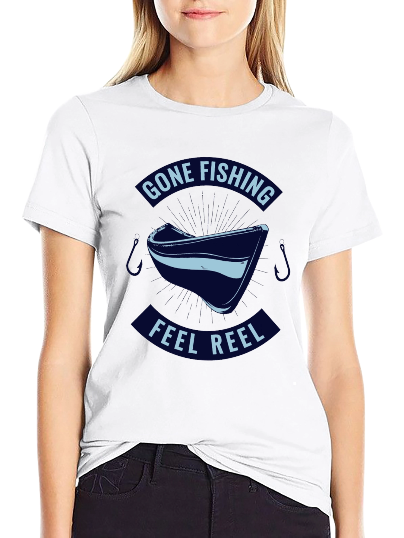 Gone Fishing Feel Reel Graphic Tee