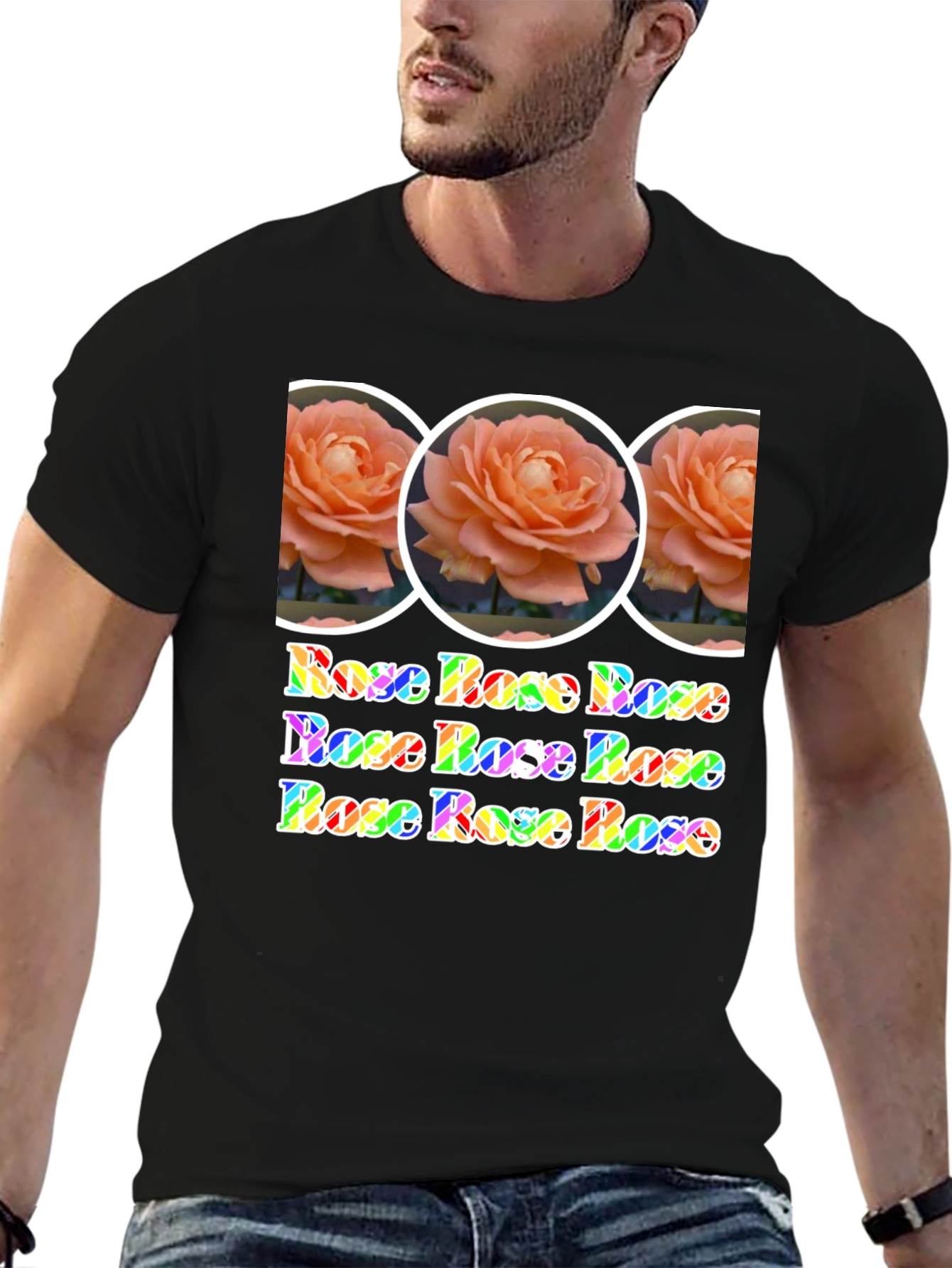 Rose Rainbow Graphic Tee