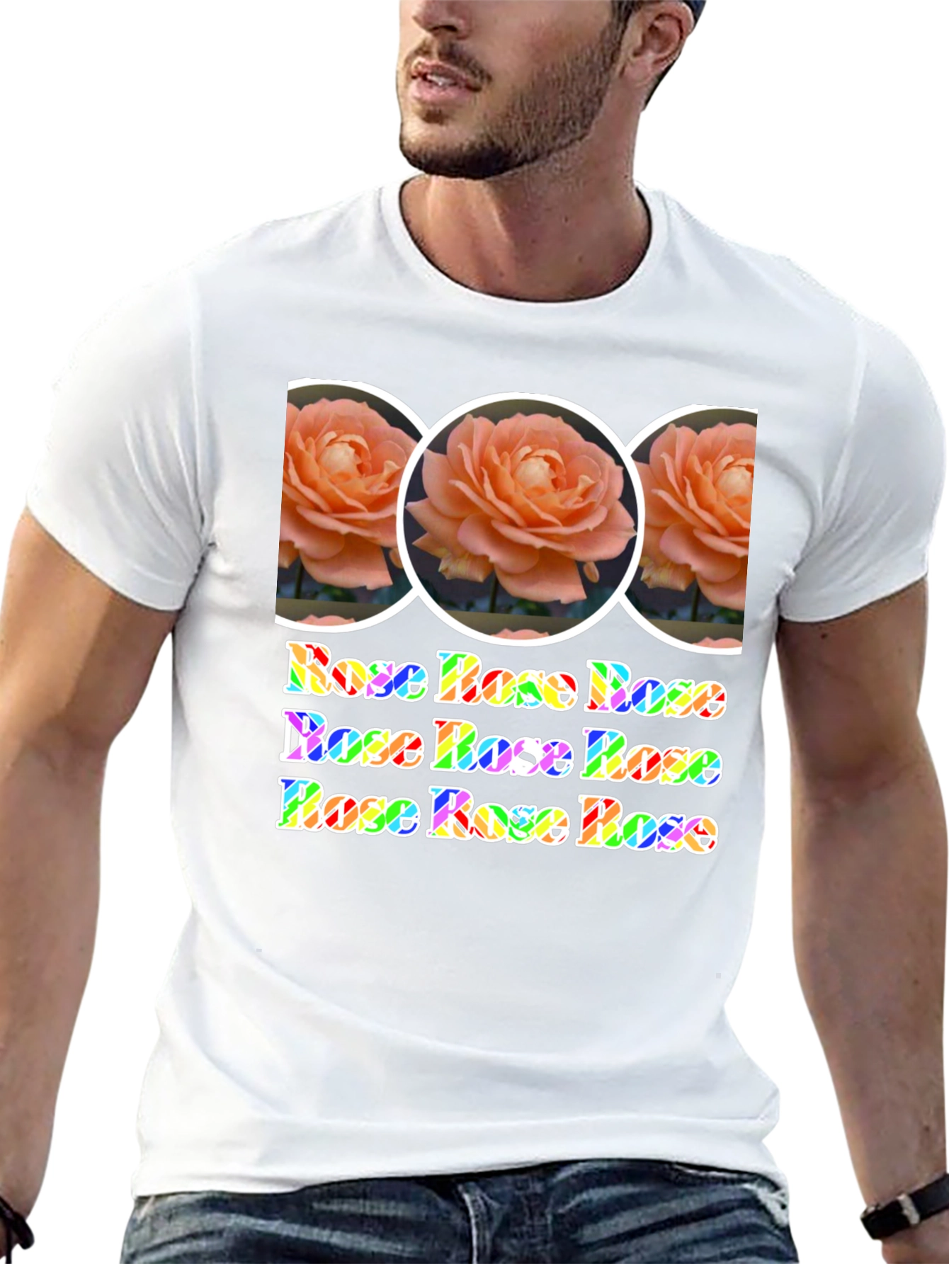 Rose Rainbow Graphic Tee