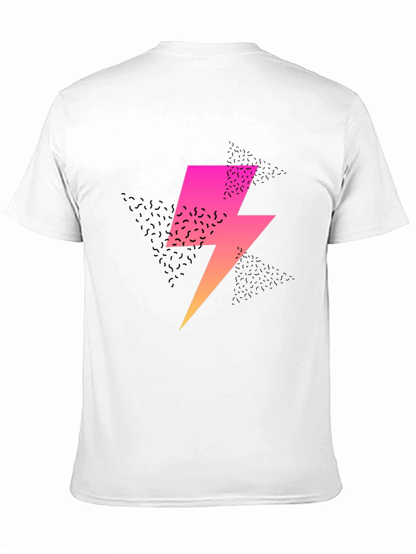 Retro Lightning Bolt Graphic T-Shirt